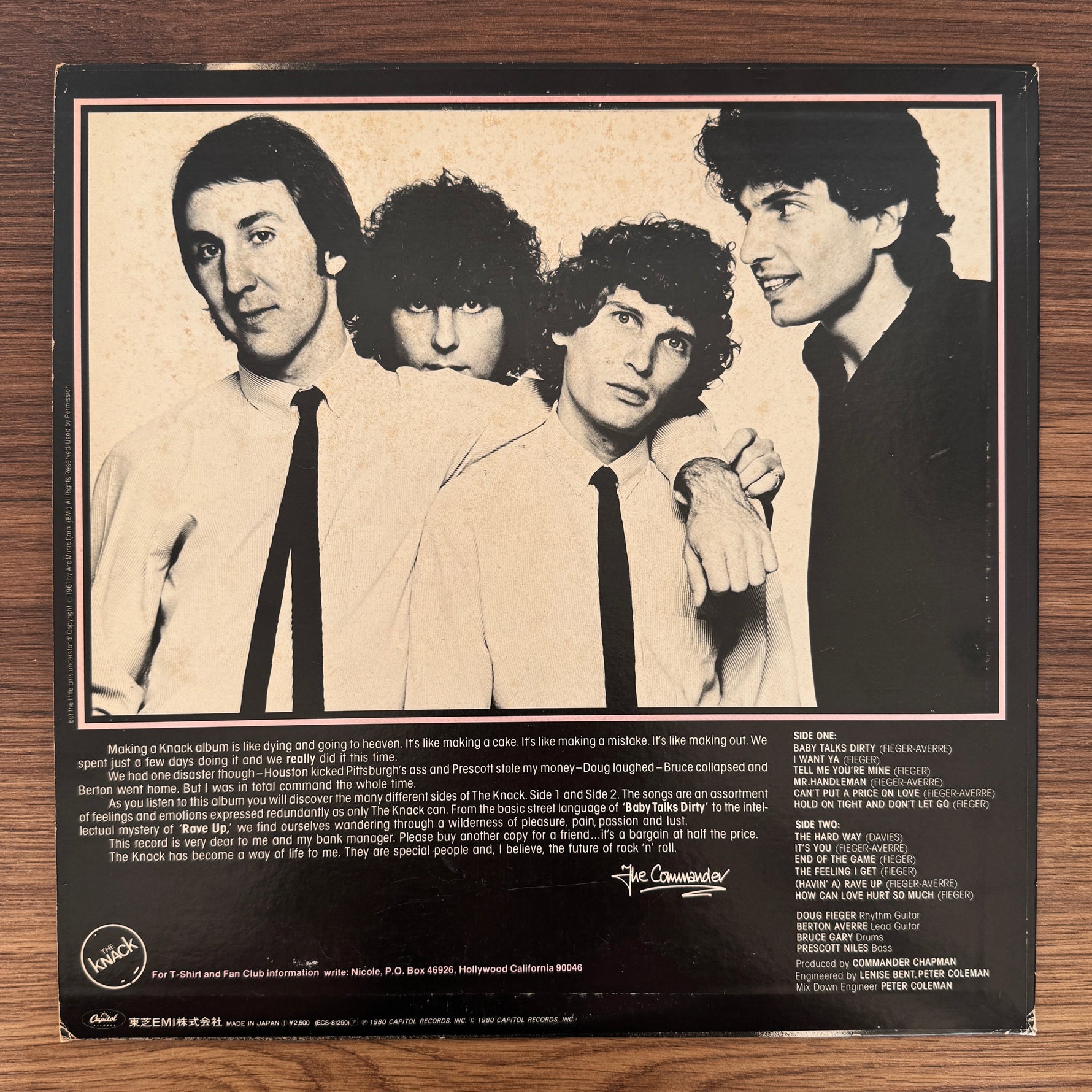 The Knack – ...But The Little Girls Understand Japan Vinyl