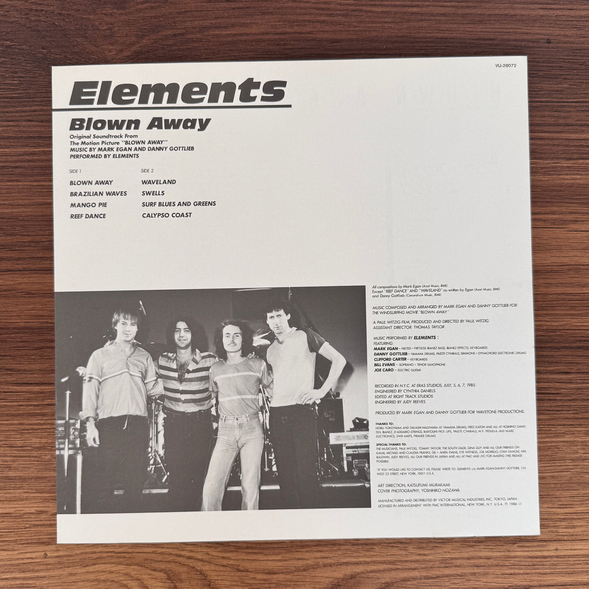 Elements – Blown Away (Original Soundtrack From The Motion Picture) Japan Vinyl