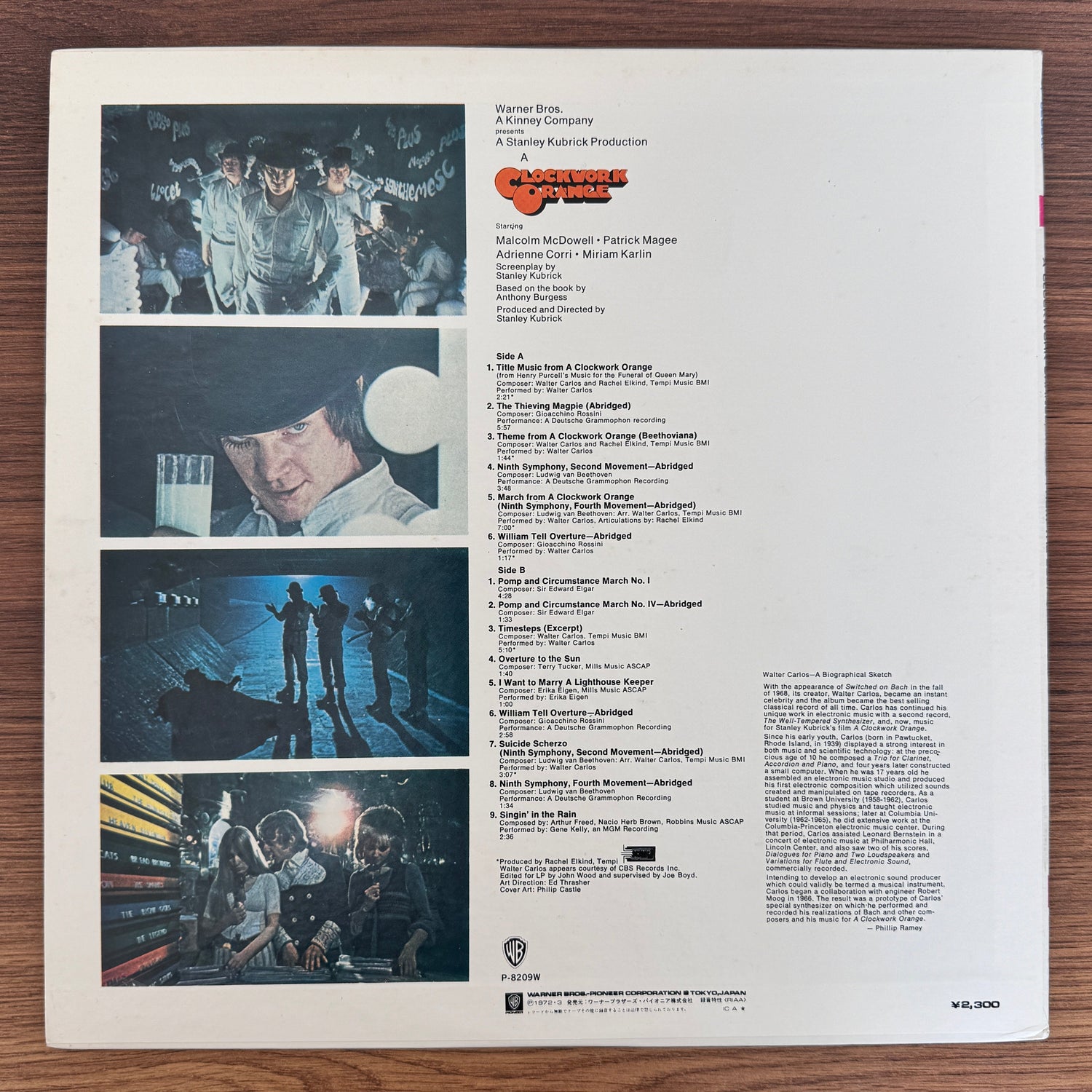 Stanley Kubrick's Clockwork Orange Japan Vinyl