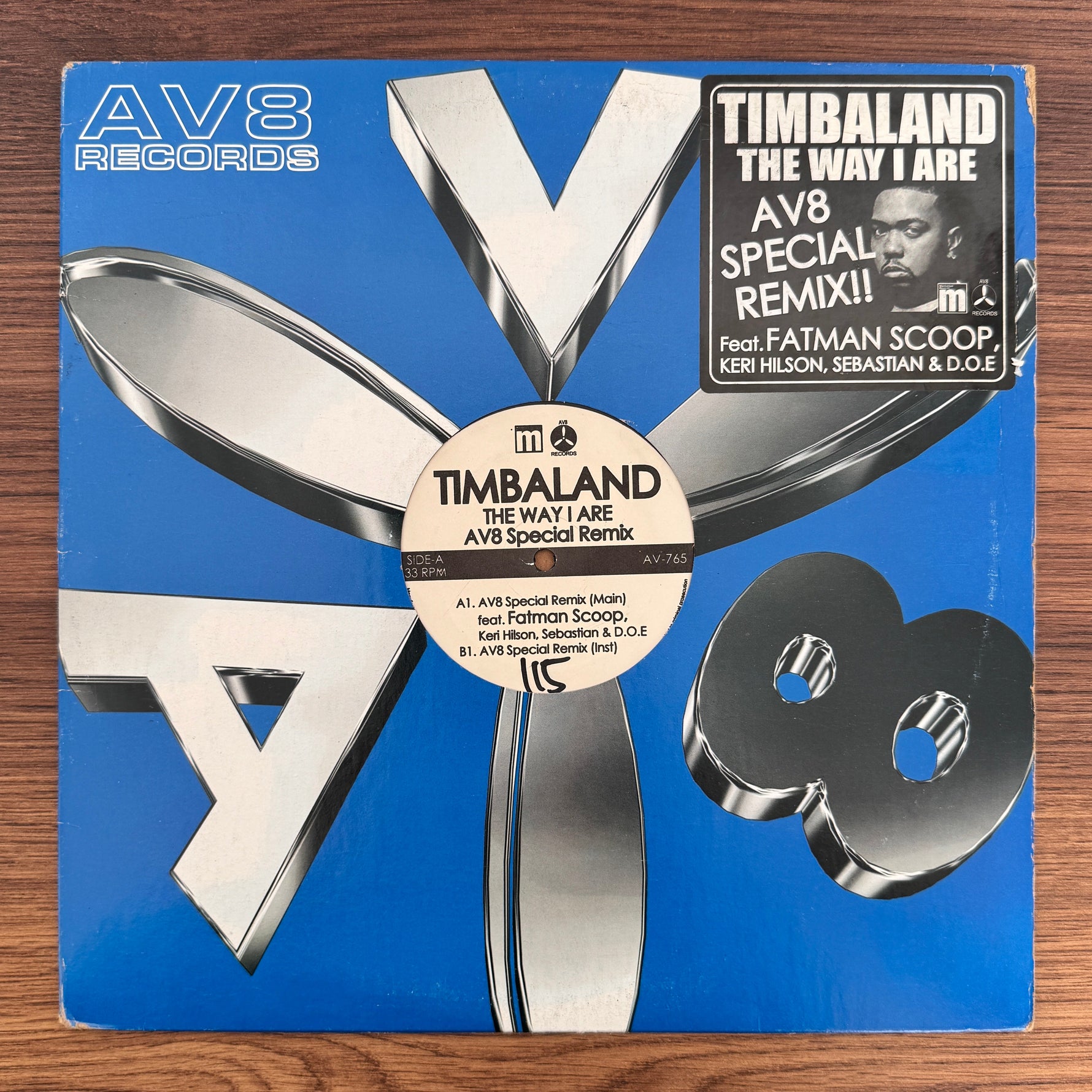 Timbaland – The Way I Are (AV8 Special Remix) Japan Vinyl