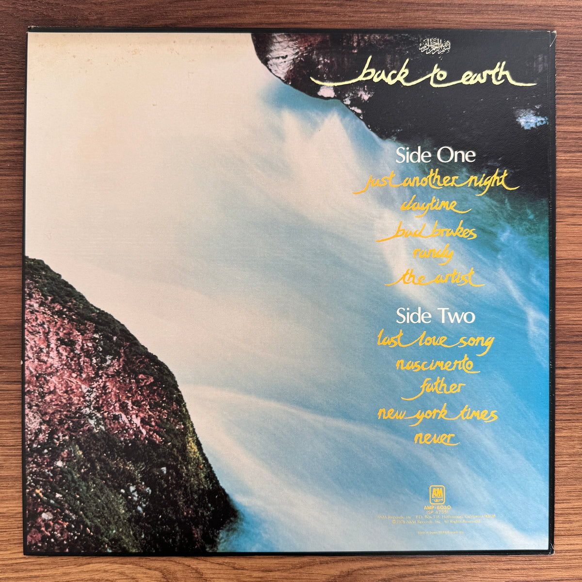 Cat Stevens – Back To Earth Japan Vinyl