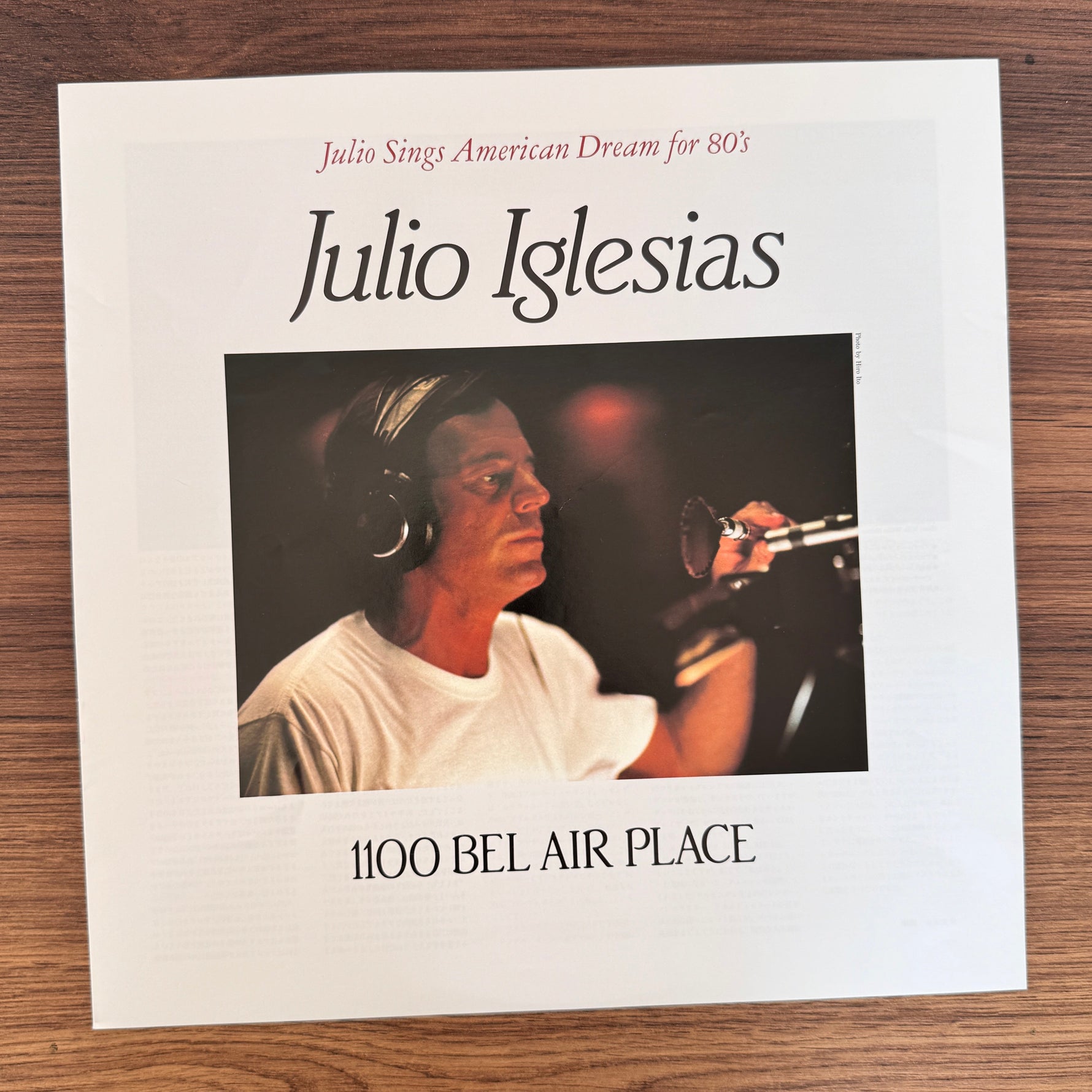 Julio Iglesias – 1100 Bel Air Place Japan Vinyl