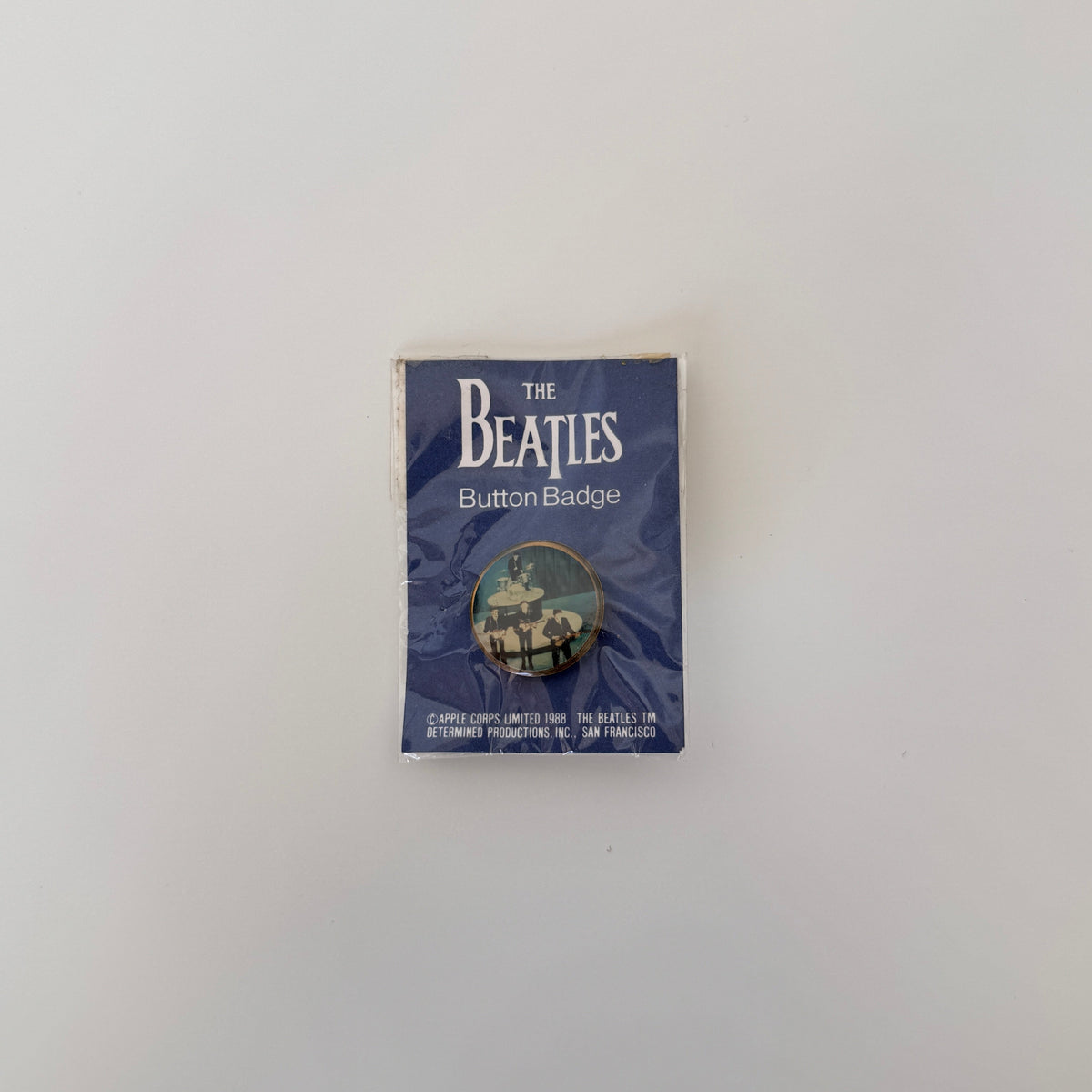 The Beatles Rozet Pinback Button Only Japan Vinyl