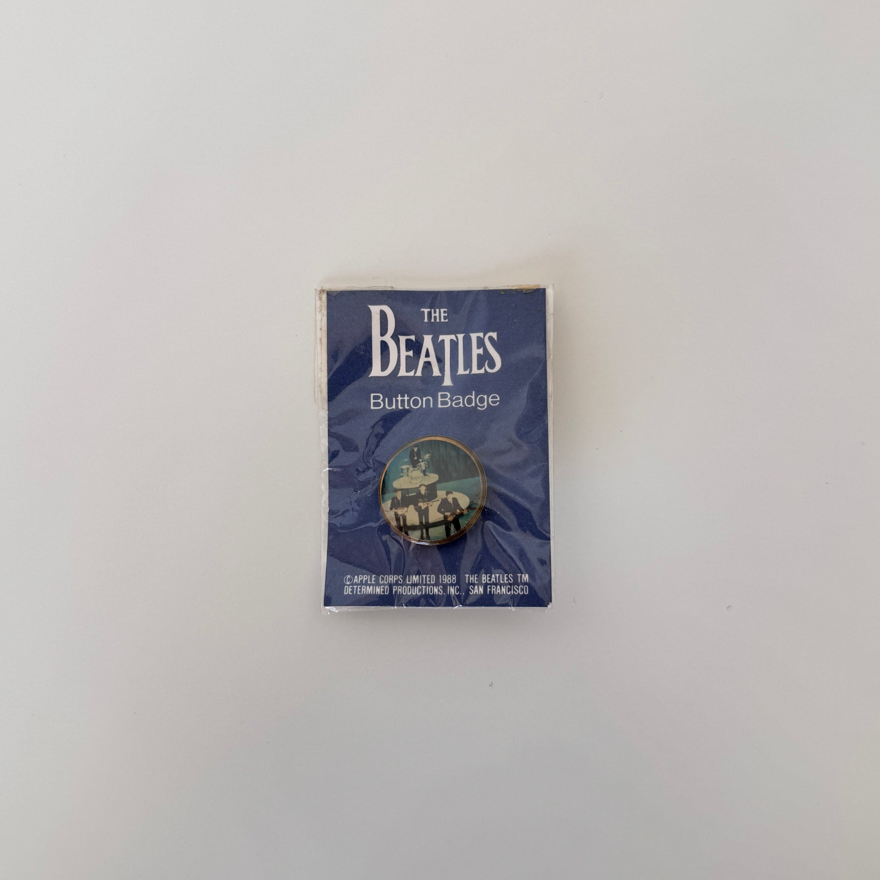 The Beatles Rozet Pinback Button Only Japan Vinyl