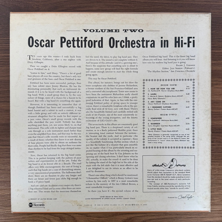 Oscar Pettiford Orchestra – In Hi-Fi Volume Two