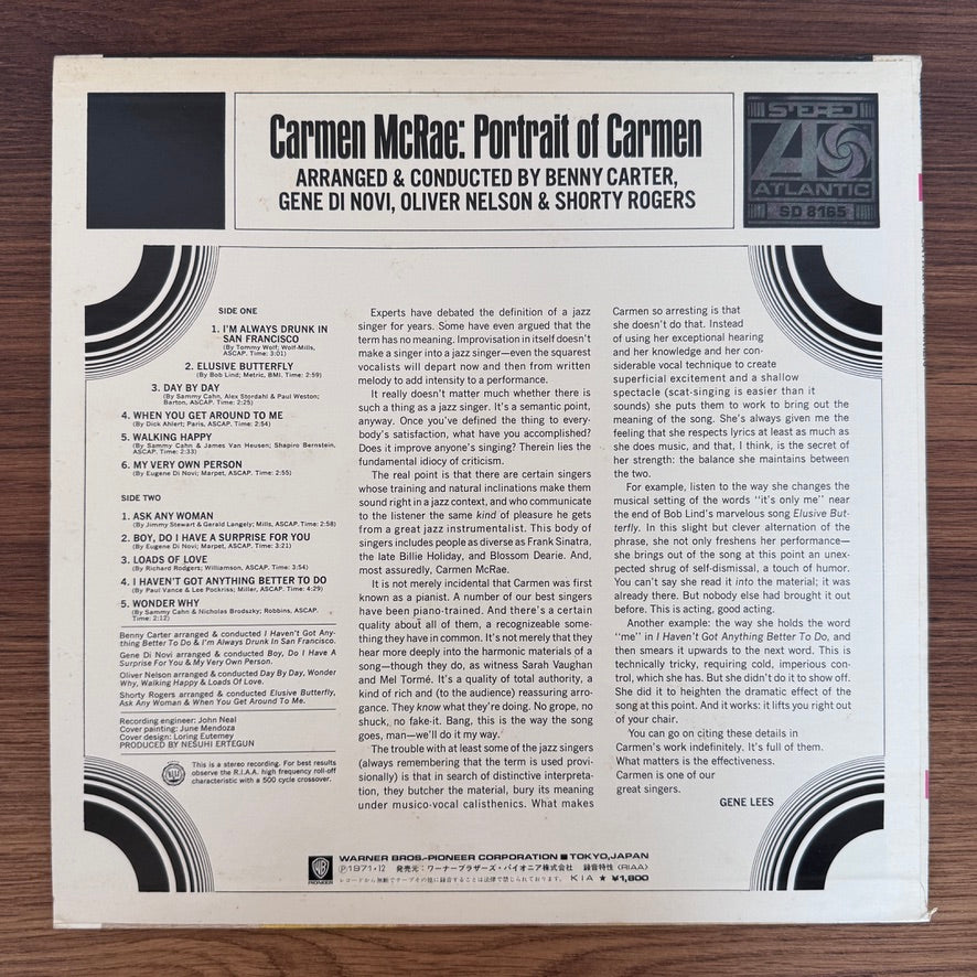 Carmen McRae – Portrait Of Carmen