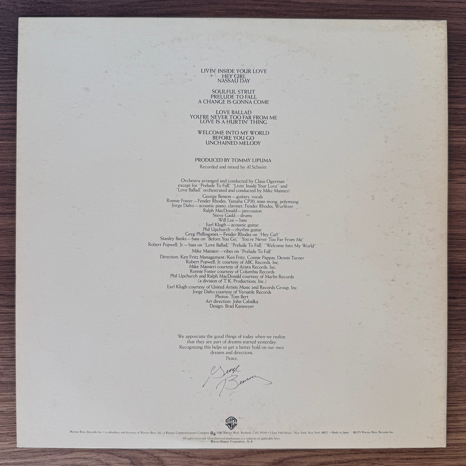 George Benson – Livin' Inside Your Love