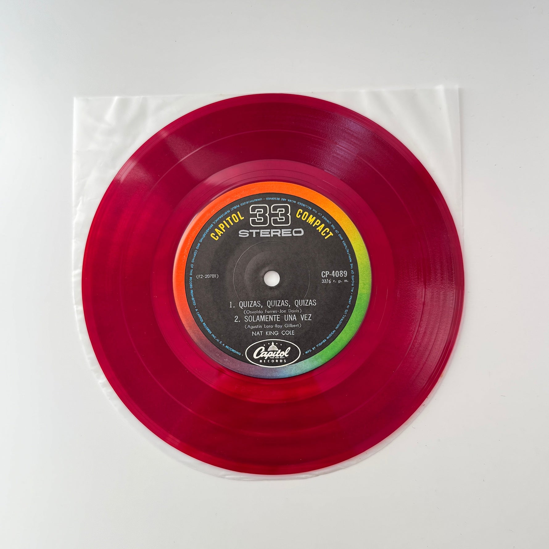 Nat King Cole – Cachito / Te Quiero, Dijiste / Quizas, Quizas, Quizas / Solamente Una Vez Japan Vinyl