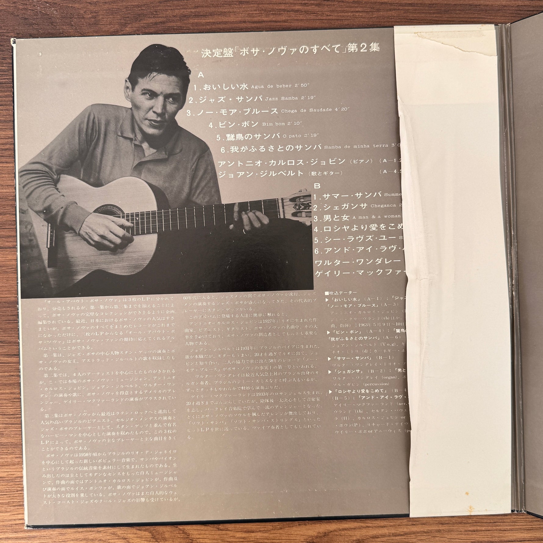 Antonio Carlos Jobim, João Gilberto, Walter Wanderley, Gary McFarland And His Orchestra – All About Bossa Nova Vol.2 Japan Vinyl