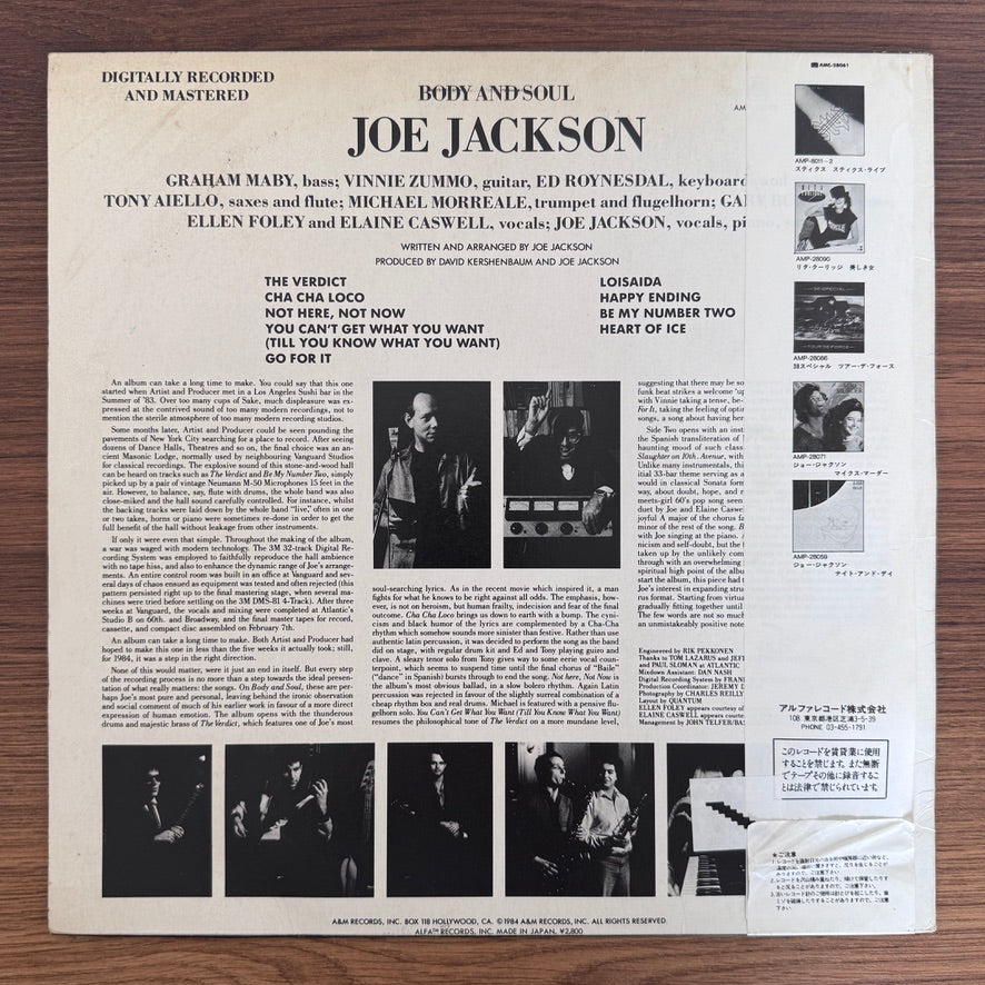 Joe Jackson – Body And Soul