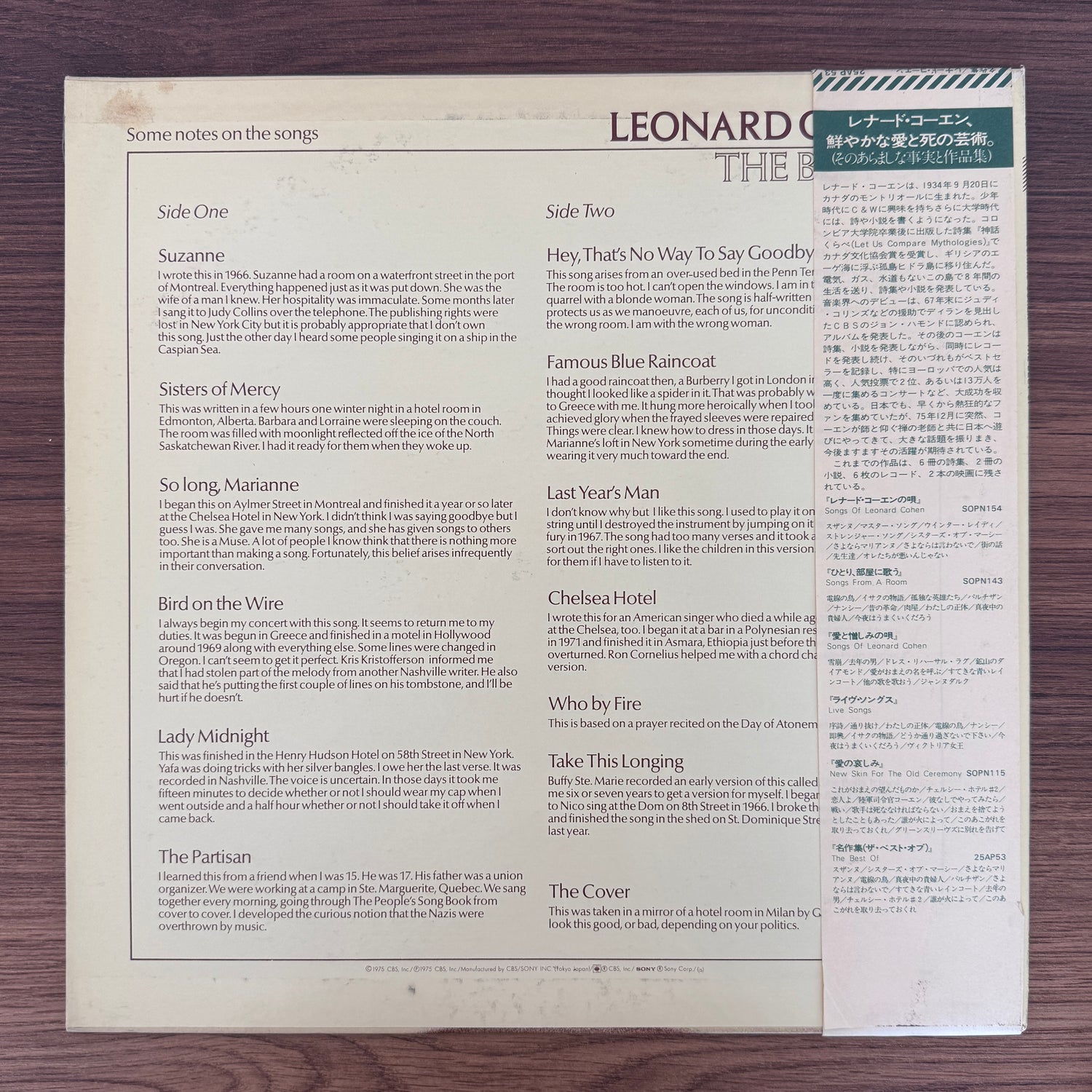 Leonard Cohen – The Best Of