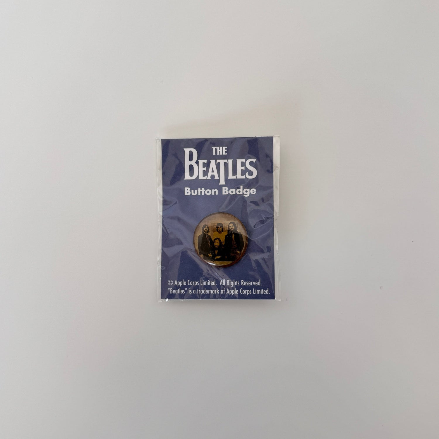 The Beatles Rozet Pinback Button Only Japan Vinyl