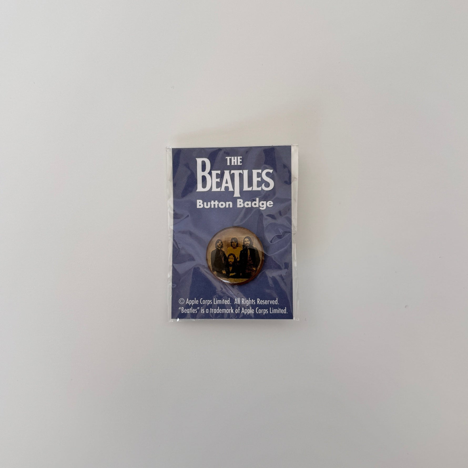 The Beatles Rozet Pinback Button Only Japan Vinyl