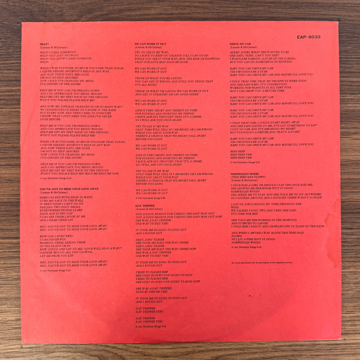 The Beatles – 1962-1966 Japan Vinyl