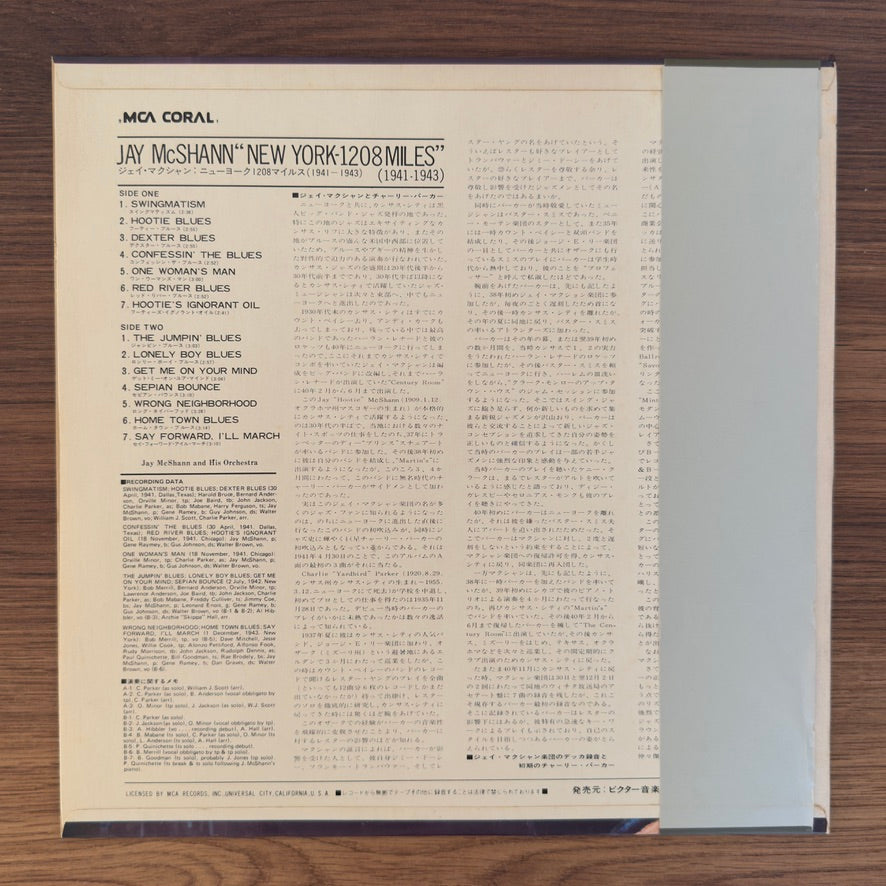 Jay McShann and His Orchestra – New York - 1208 Miles (1941-1943)