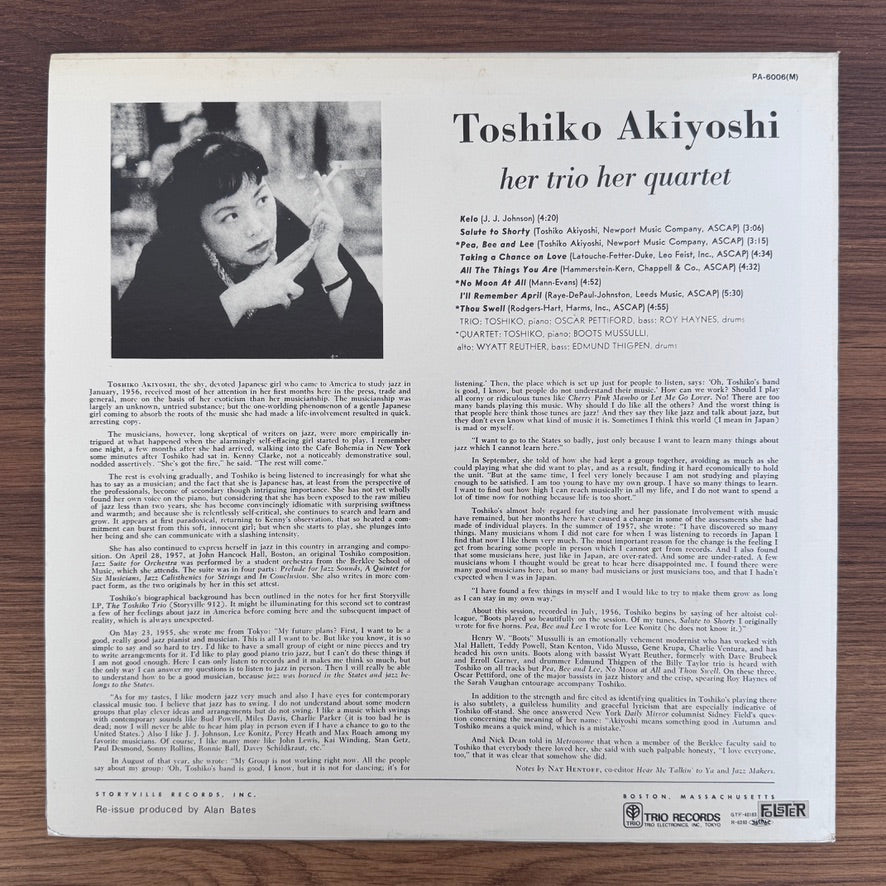 Toshiko Akiyoshi – Her Trio, Her Quartet