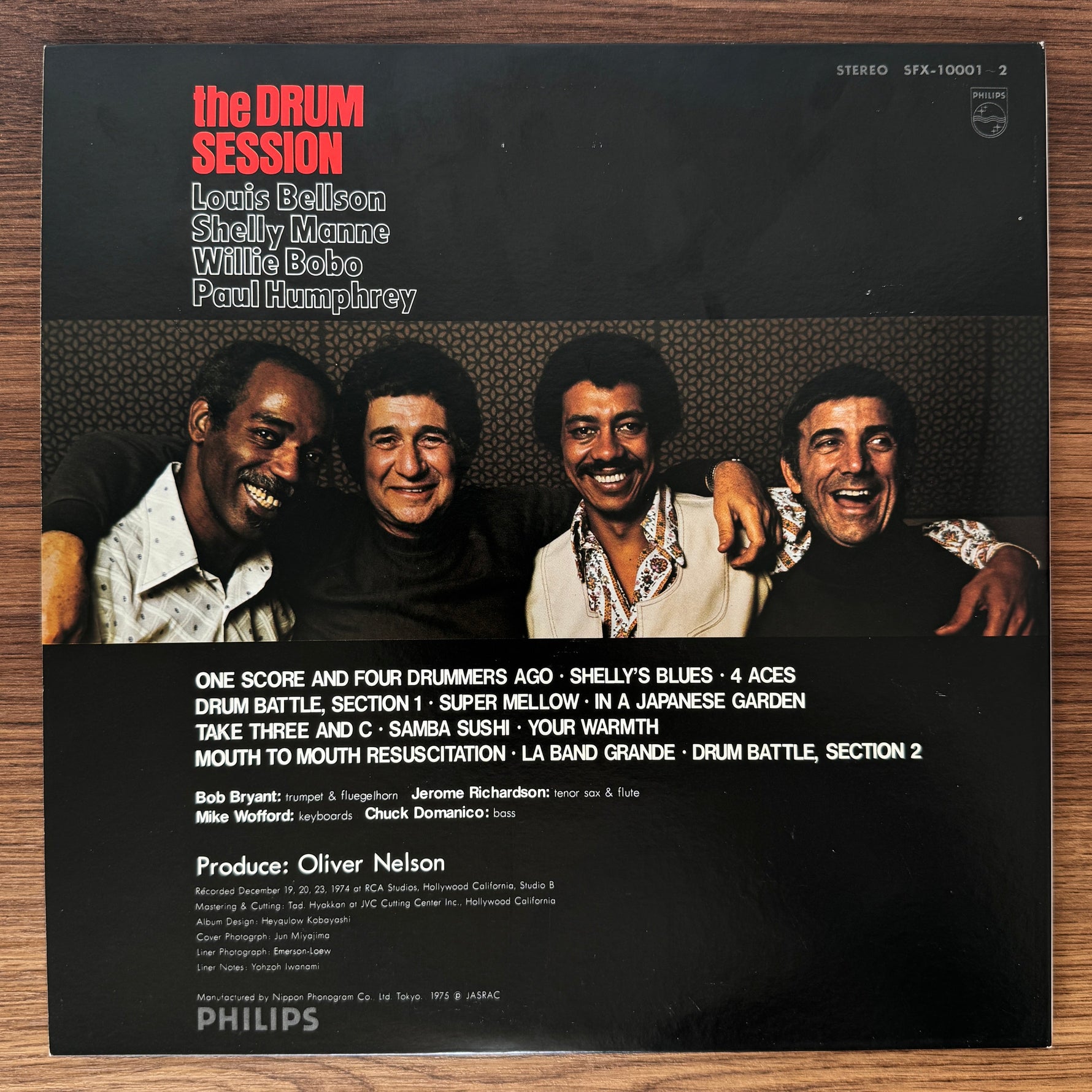 Louis Bellson, Shelly Manne, Willie Bobo, Paul Humphrey – The Drum Session Japan Vinyl