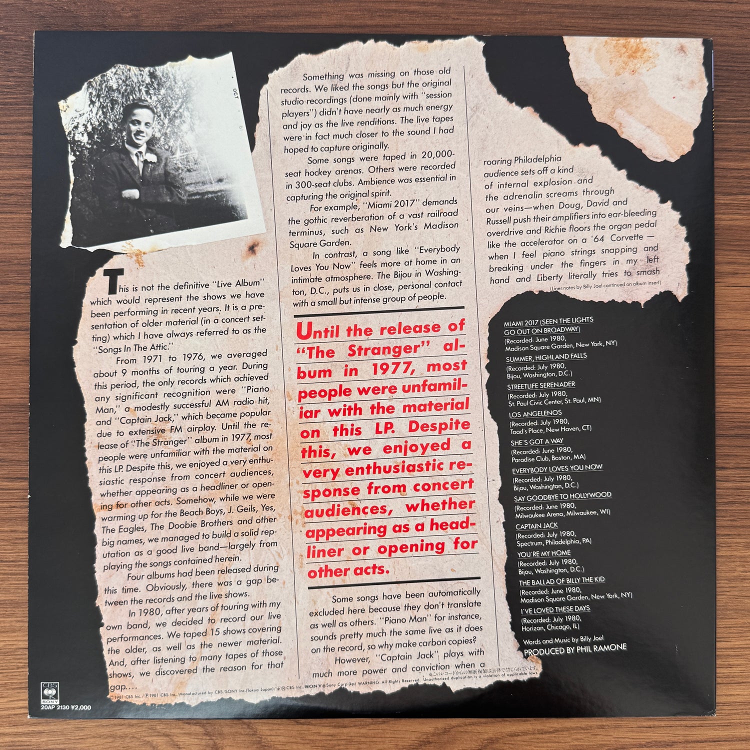 Billy Joel – Songs In The Attic