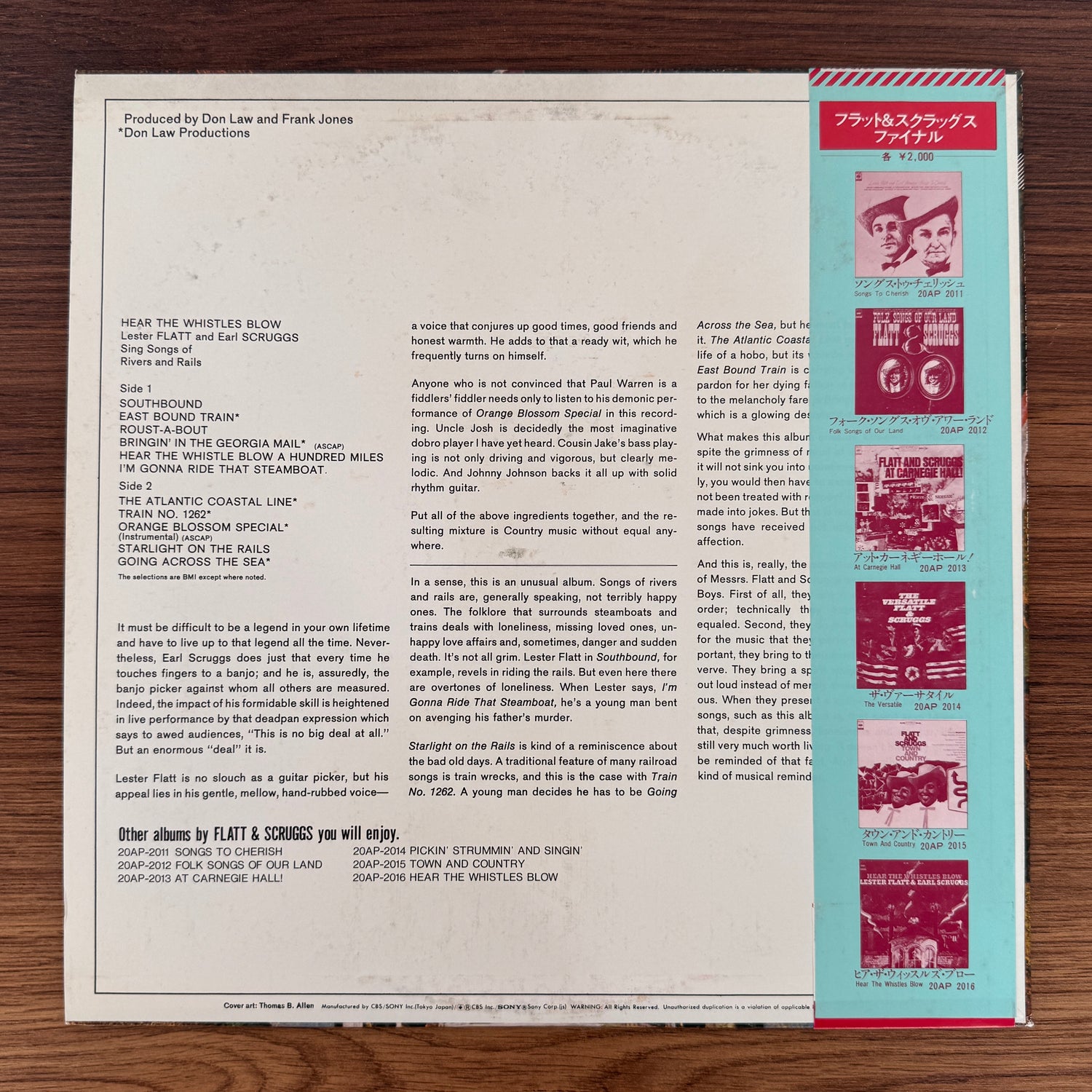 Lester Flatt & Earl Scruggs – Hear The Whistles Blow Lester Flatt And Earl Scruggs Sing Songs Of Rivers & Rails
