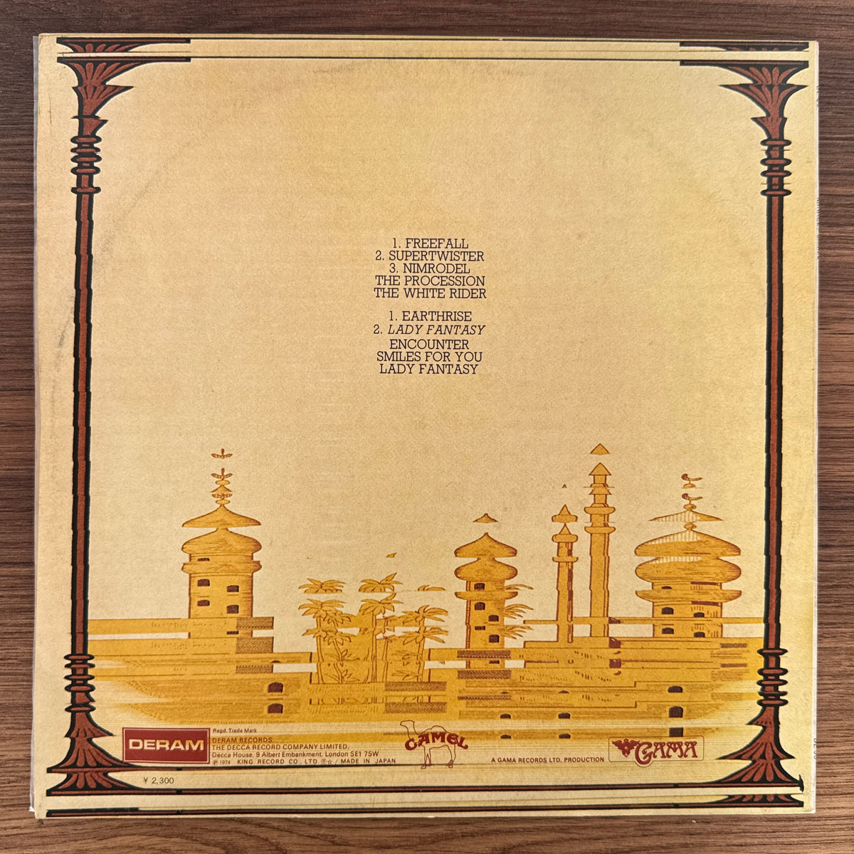 Camel – Mirage Japan Vinyl