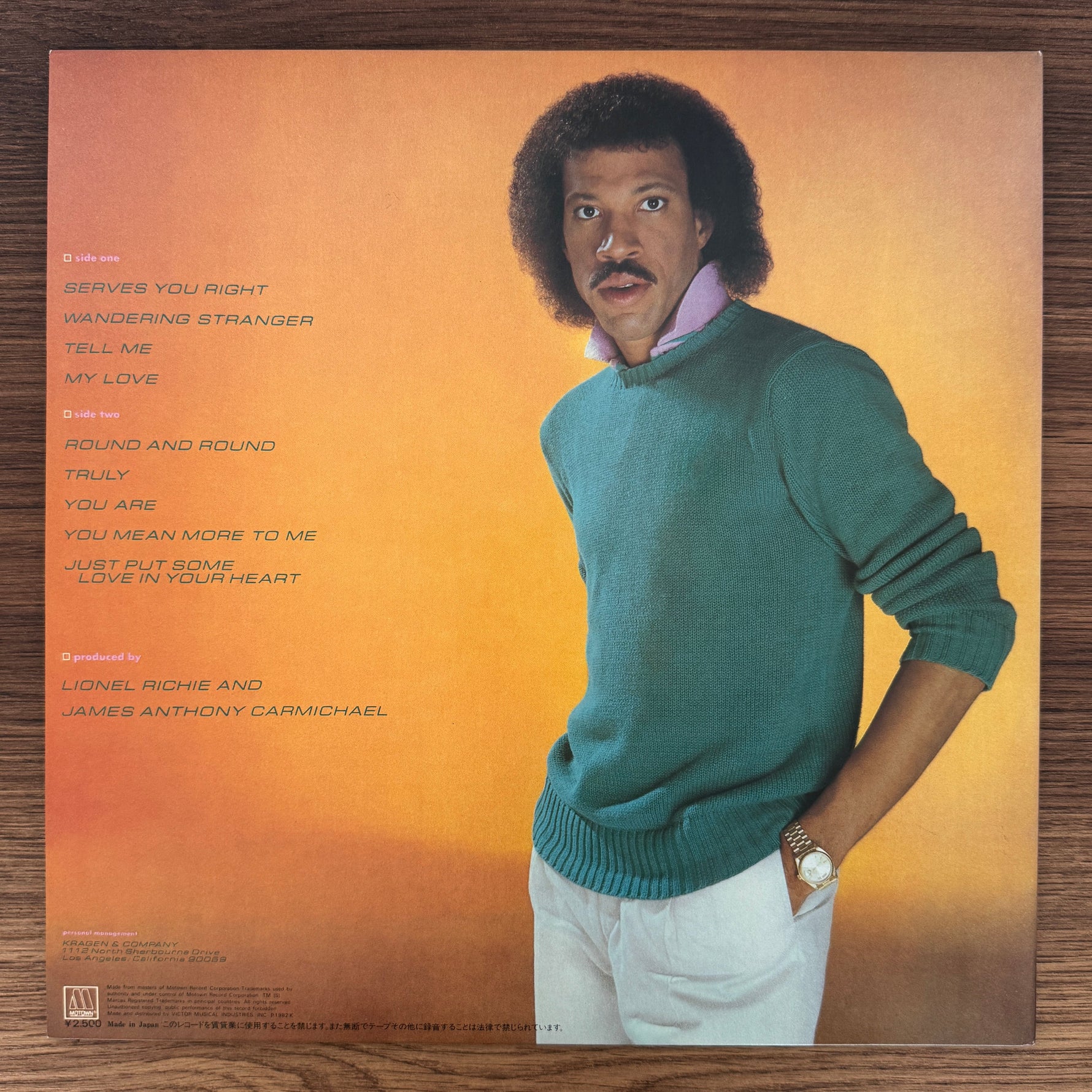 Lionel Richie – Lionel Richie Japan Vinyl