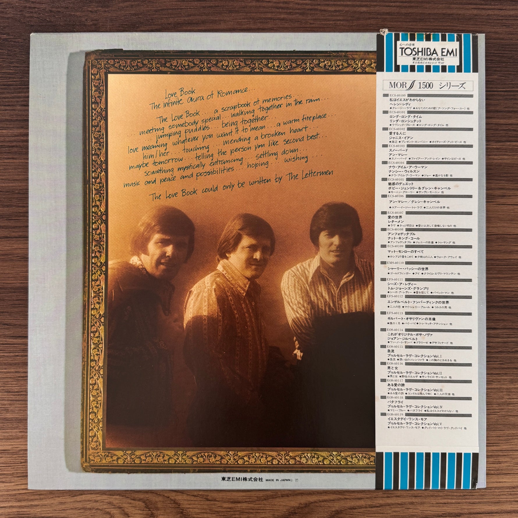 The Lettermen – Love Book Japan Vinyl