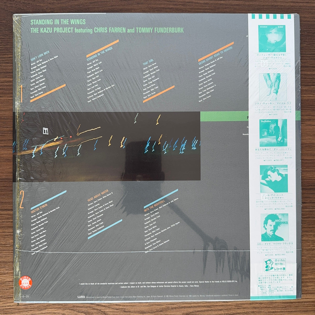 The Kazu Project Featuring Chris Farren & Tommy Funderburk – Standing in the Wings Japan Vinyl