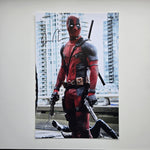 Ryan Reynolds Deadpool 20x30 cm Boyutunda El İmzalı Fotoğraf (Ömür Boyu COA)) Japan Vinyl