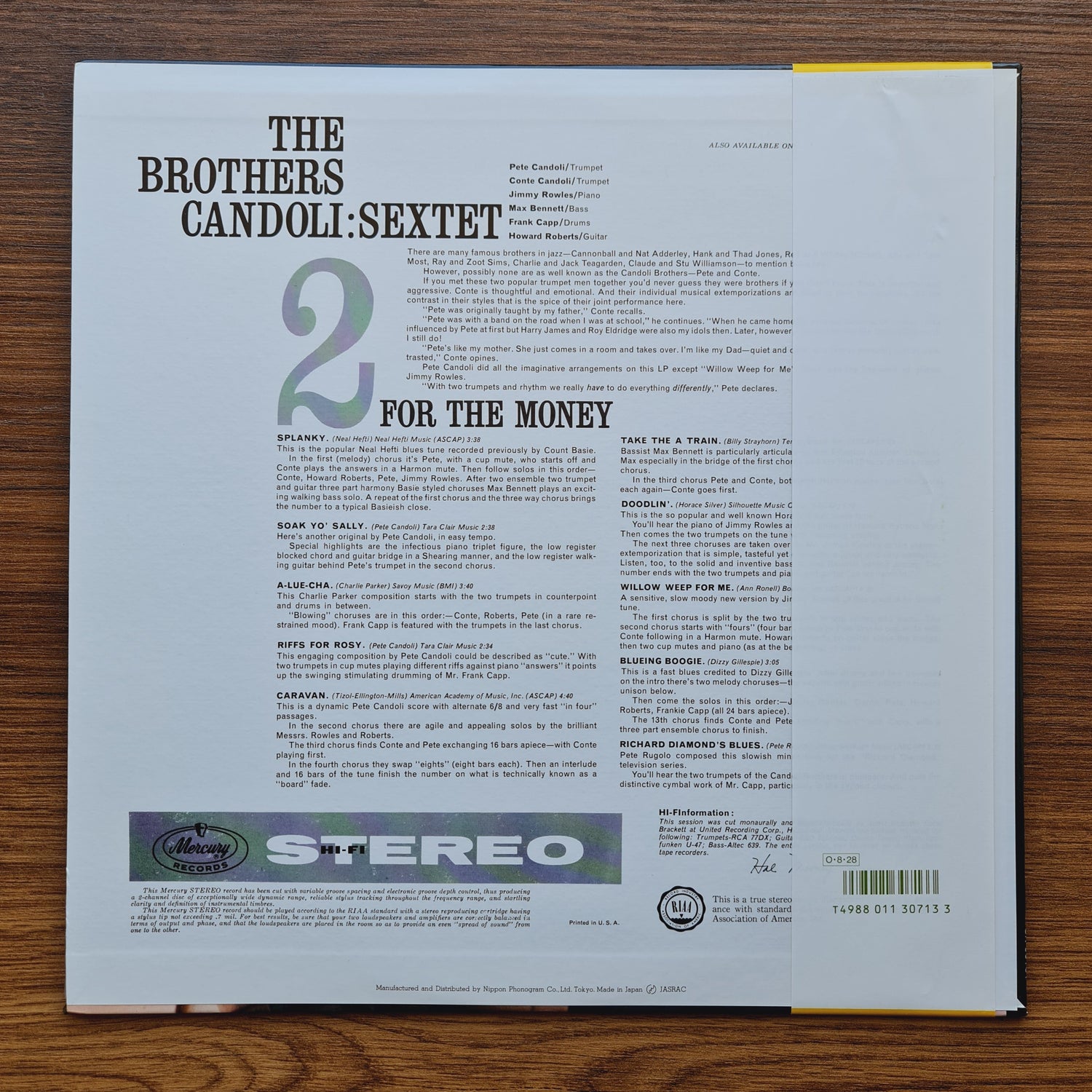 The Brothers Candoli: Sextet – Jazzin' Around!!! Only Japan Vinyl