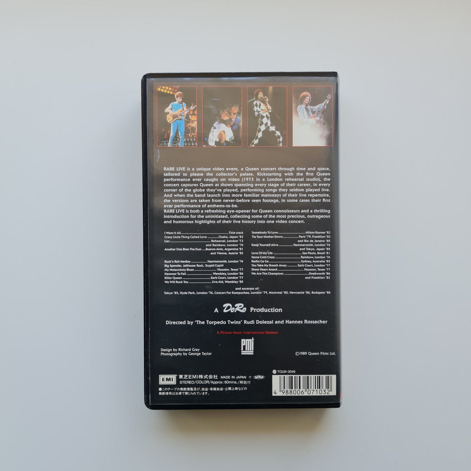 Queen ‎– Rare Live (A Concert Through Time And Space) VHS Only Japan Vinyl