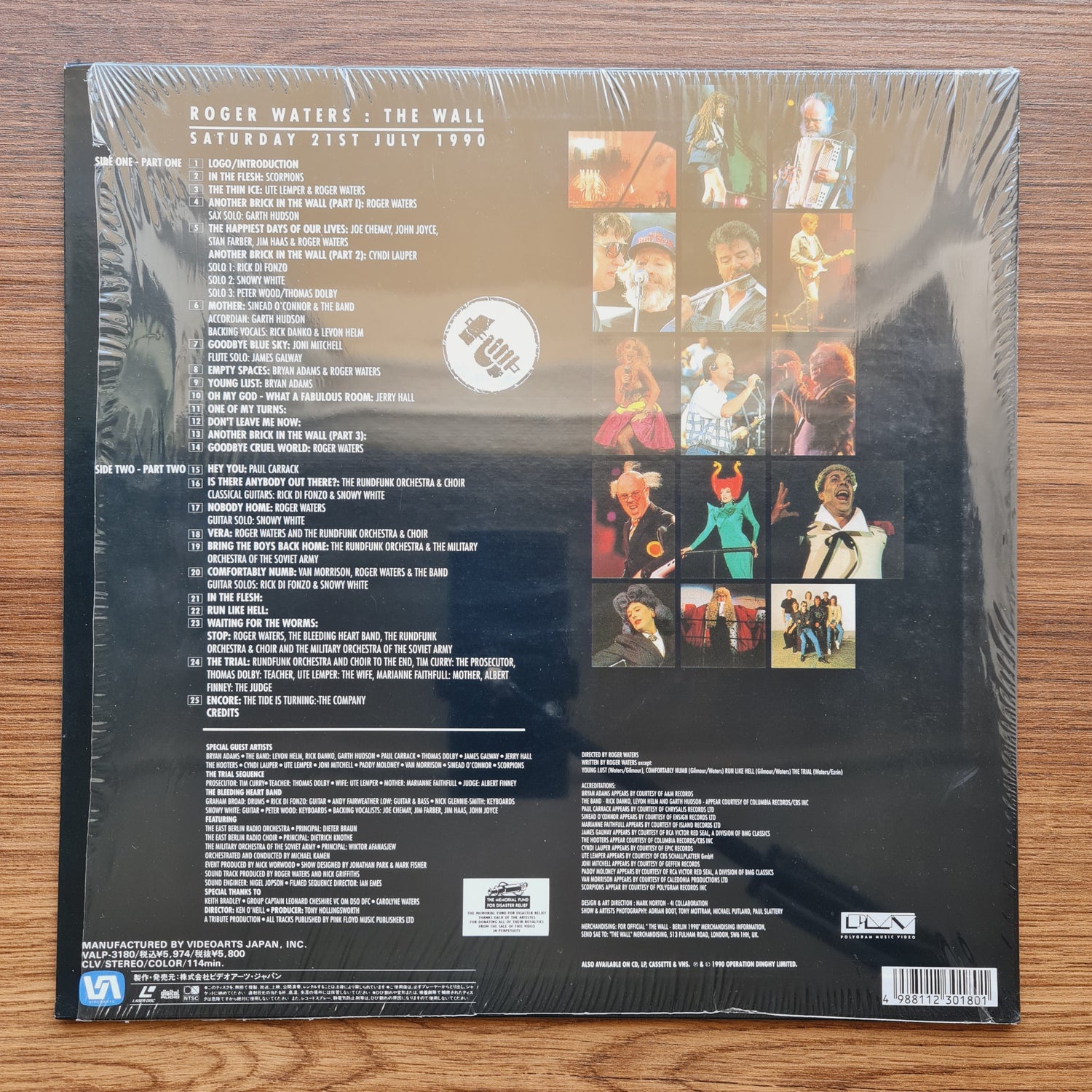Roger Waters – The Wall (Live In Berlin) LaserDisc Only Japan Vinyl