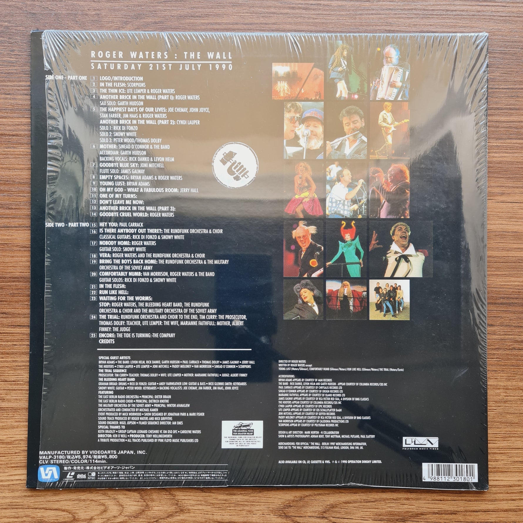 Roger Waters – The Wall (Live In Berlin) LaserDisc Only Japan Vinyl