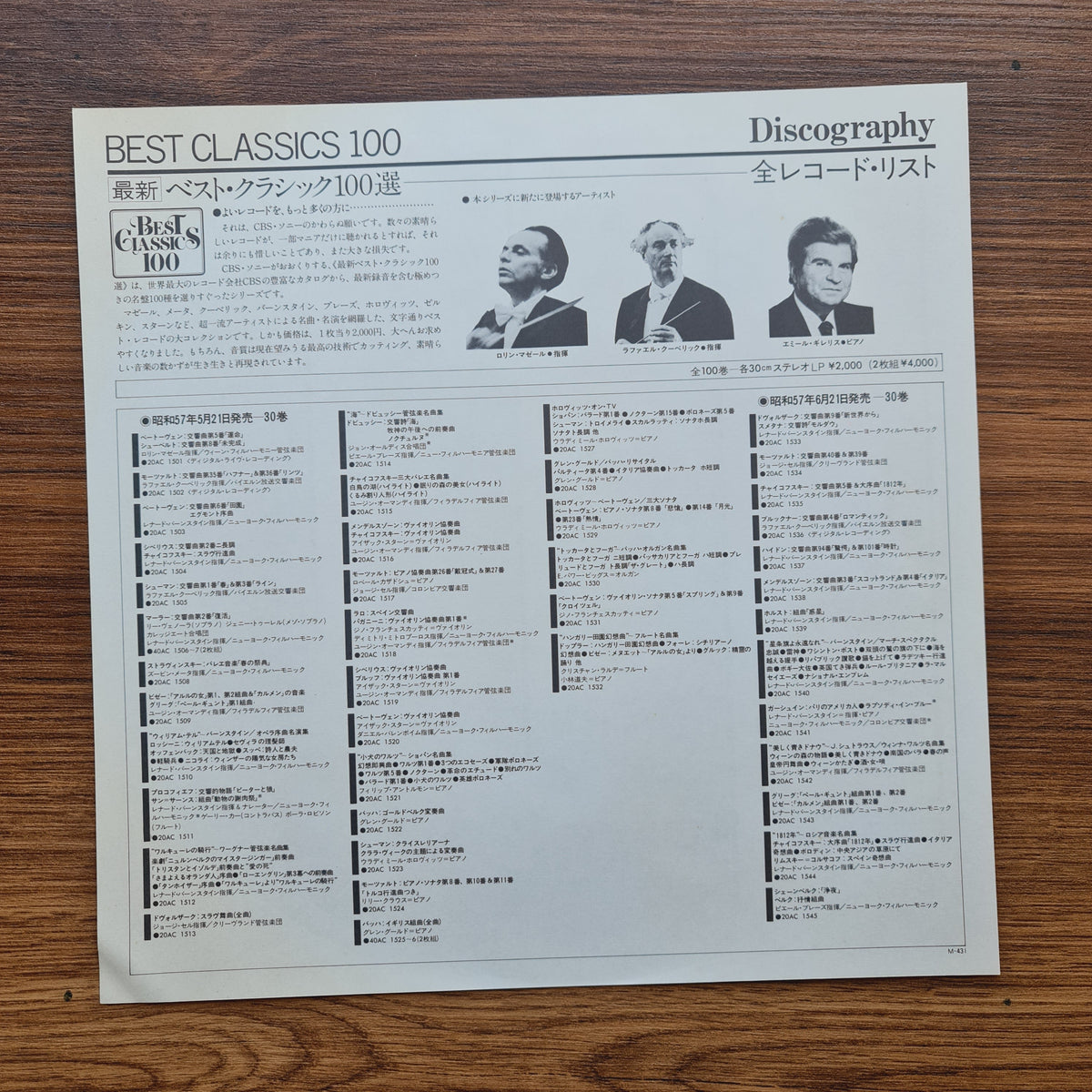 Bach & Glenn Gould – Bach: The Goldberg Variations Only Japan Vinyl