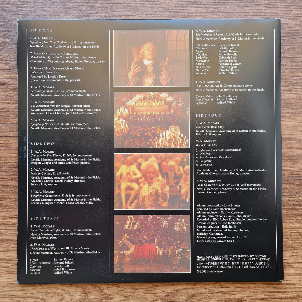Sir Neville Marriner – Amadeus The Original Soundtrack Recording Only Japan Vinyl
