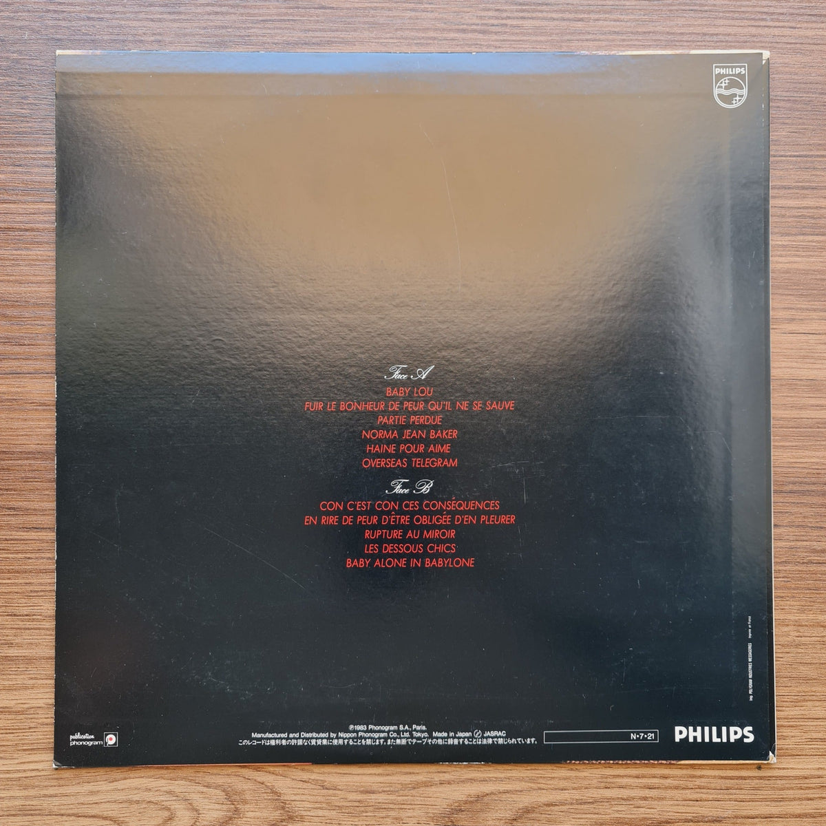 Jane Birkin – Baby Alone In Babylone Only Japan Vinyl
