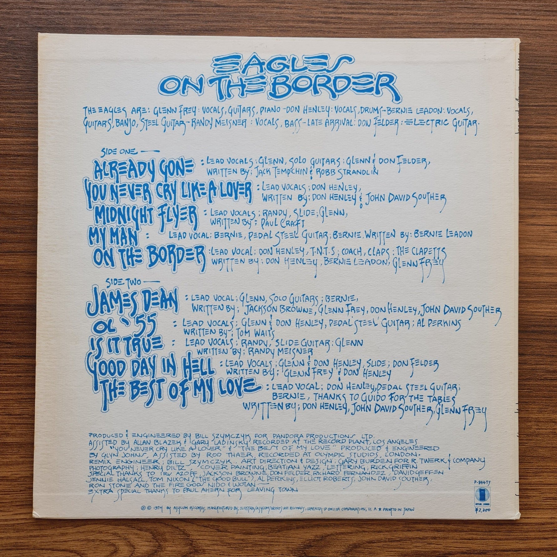 Eagles – On The Border Only Japan Vinyl