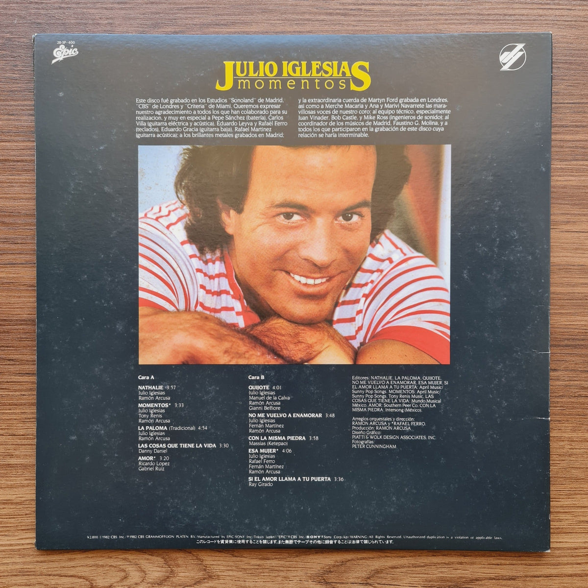 Julio Iglesias – Momentos Only Japan Vinyl