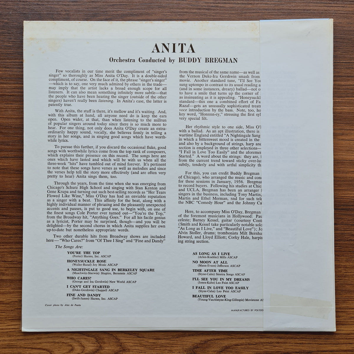 Anita O'Day – Anita Only Japan Vinyl