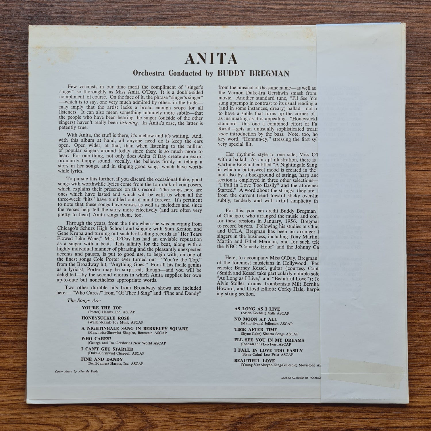 Anita O'Day – Anita Only Japan Vinyl