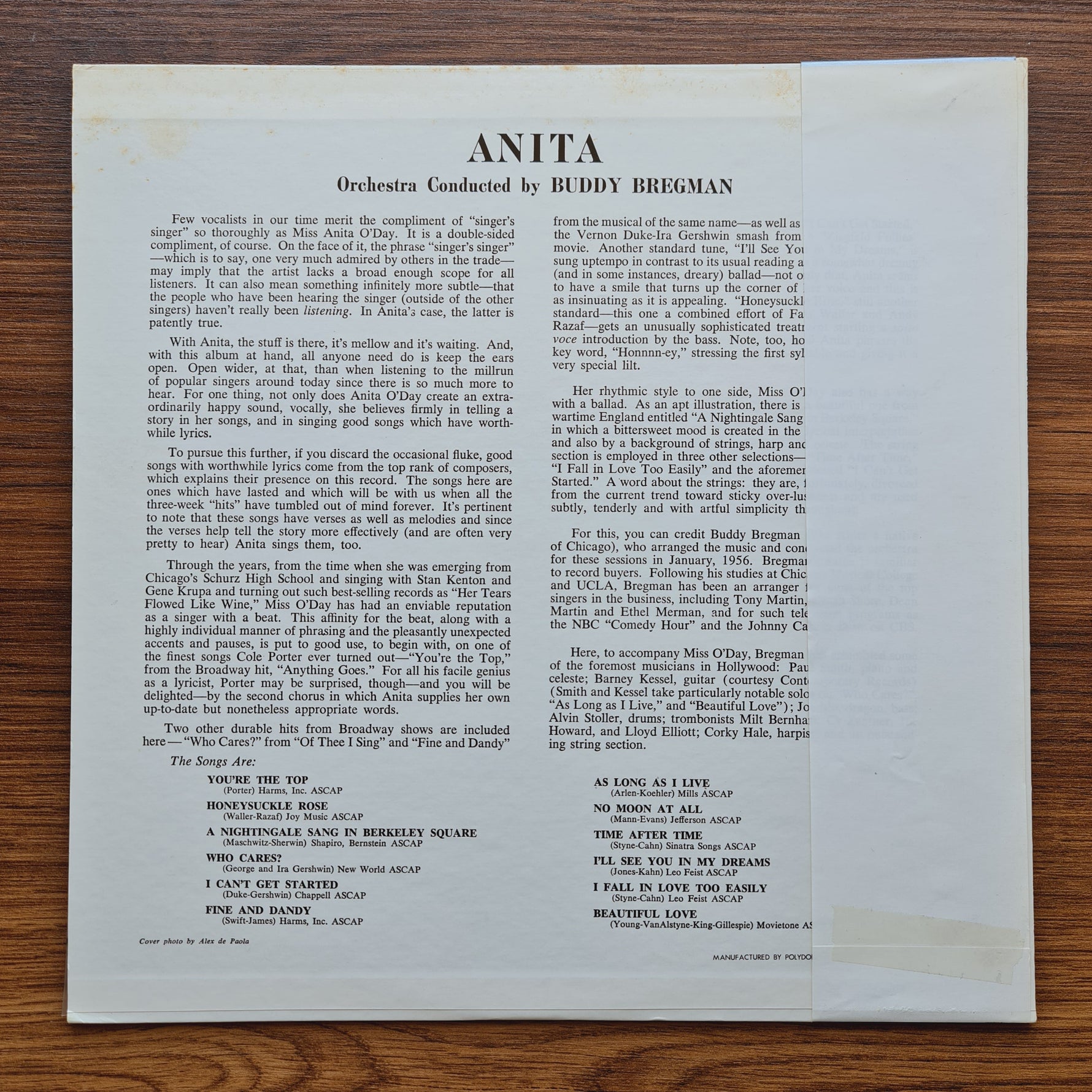 Anita O'Day – Anita Only Japan Vinyl
