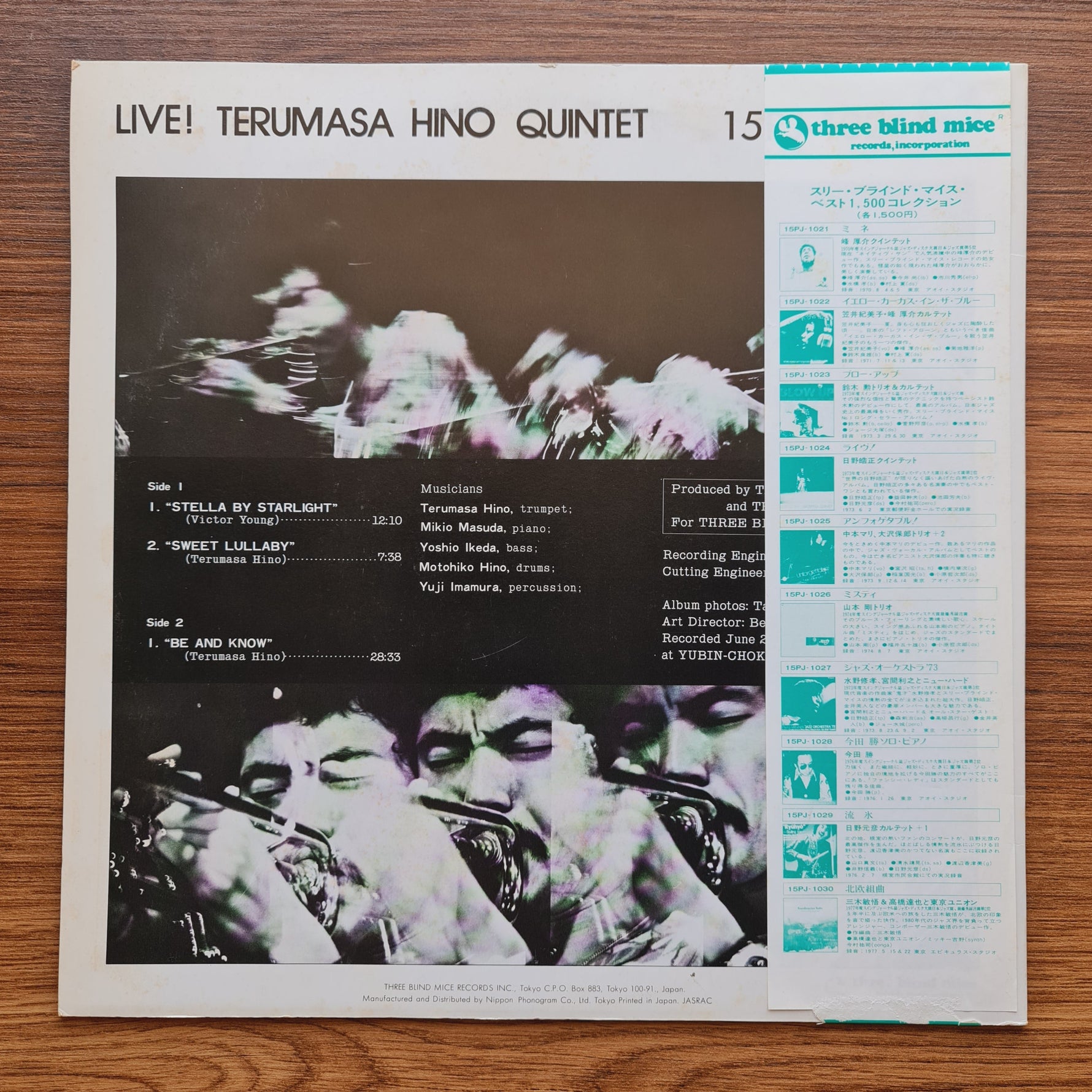 Terumasa Hino Quintet – Live! (TBM) Only Japan Vinyl
