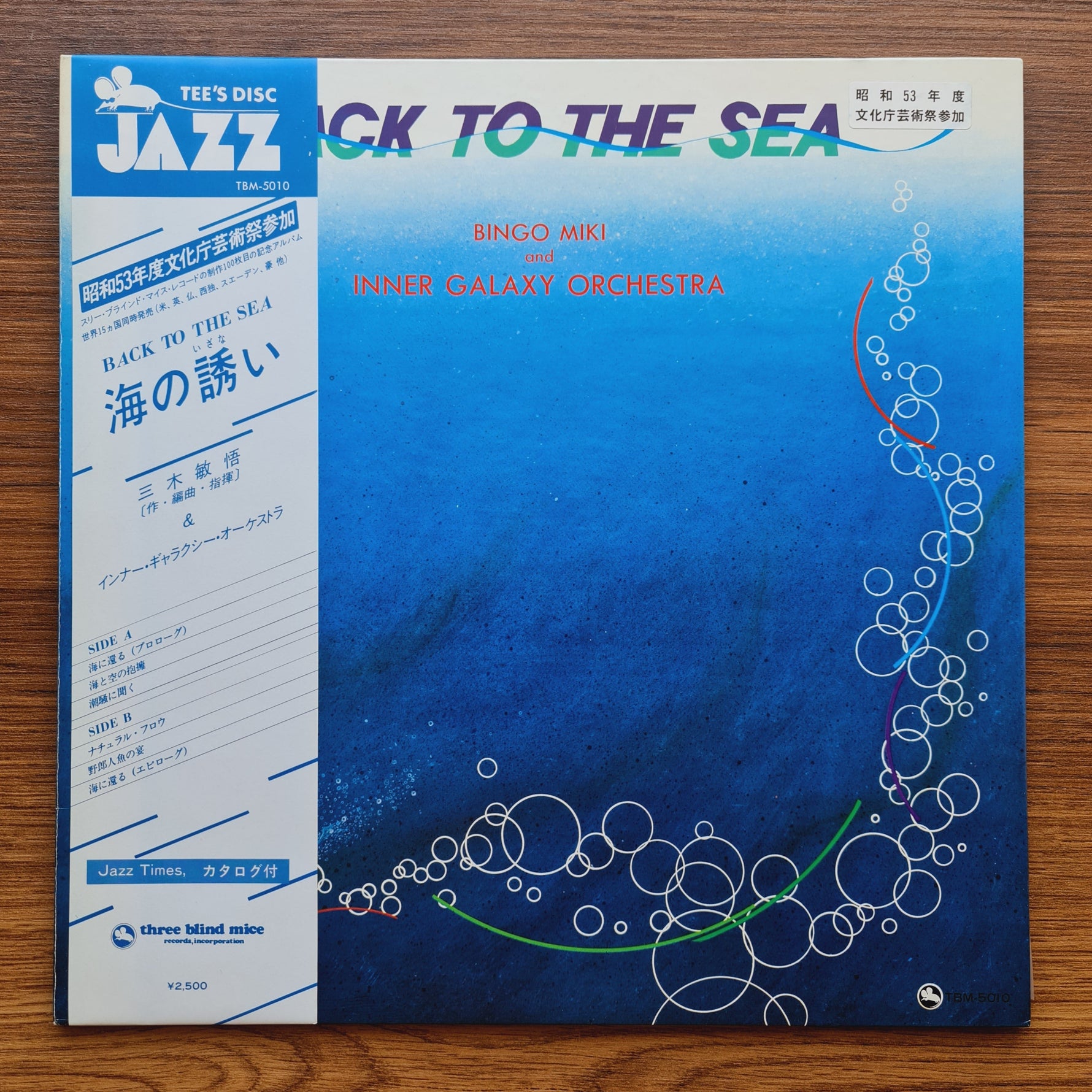 Bingo Miki & Inner Galaxy Orchestra – Back To The Sea (TBM) Only Japan Vinyl