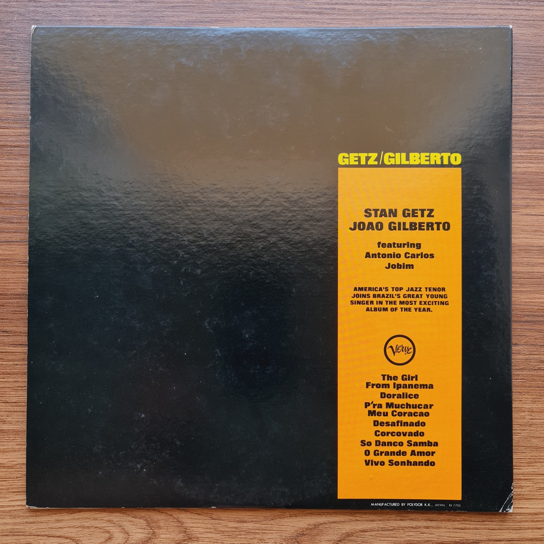 Stan Getz / João Gilberto Featuring Antonio Carlos Jobim – Getz / Gilberto Only Japan Vinyl