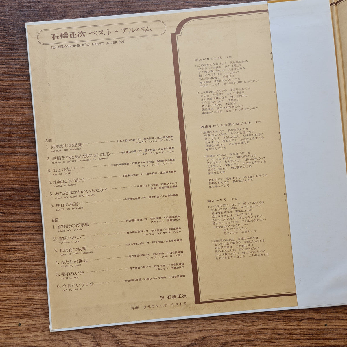 Masatsugu Ishibashi – Best Album Only Japan Vinyl