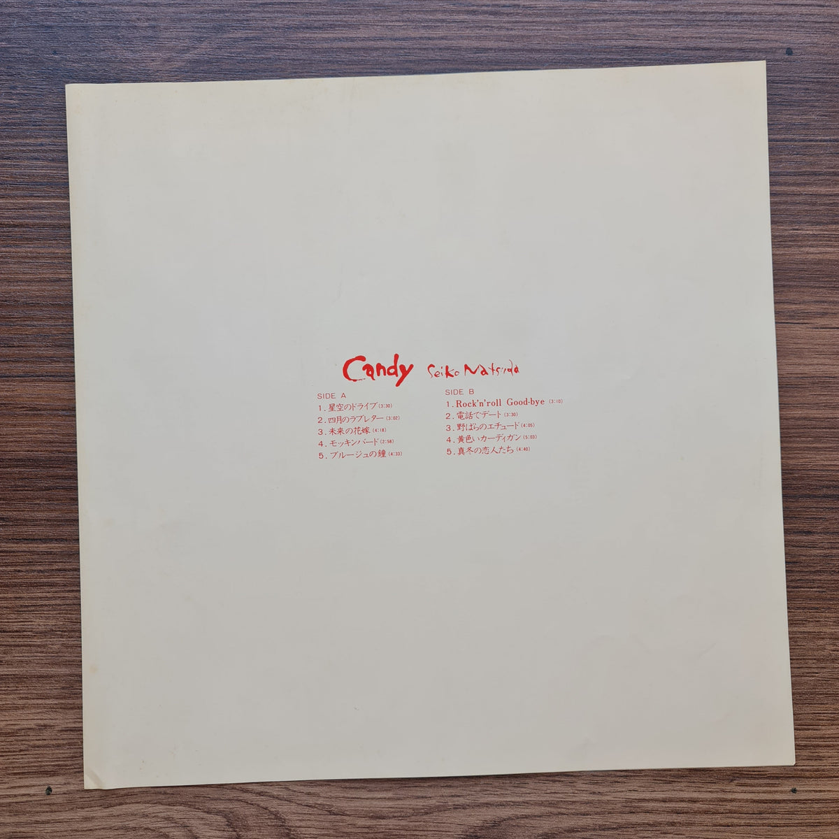 Seiko Matsuda – Candy Only Japan Vinyl