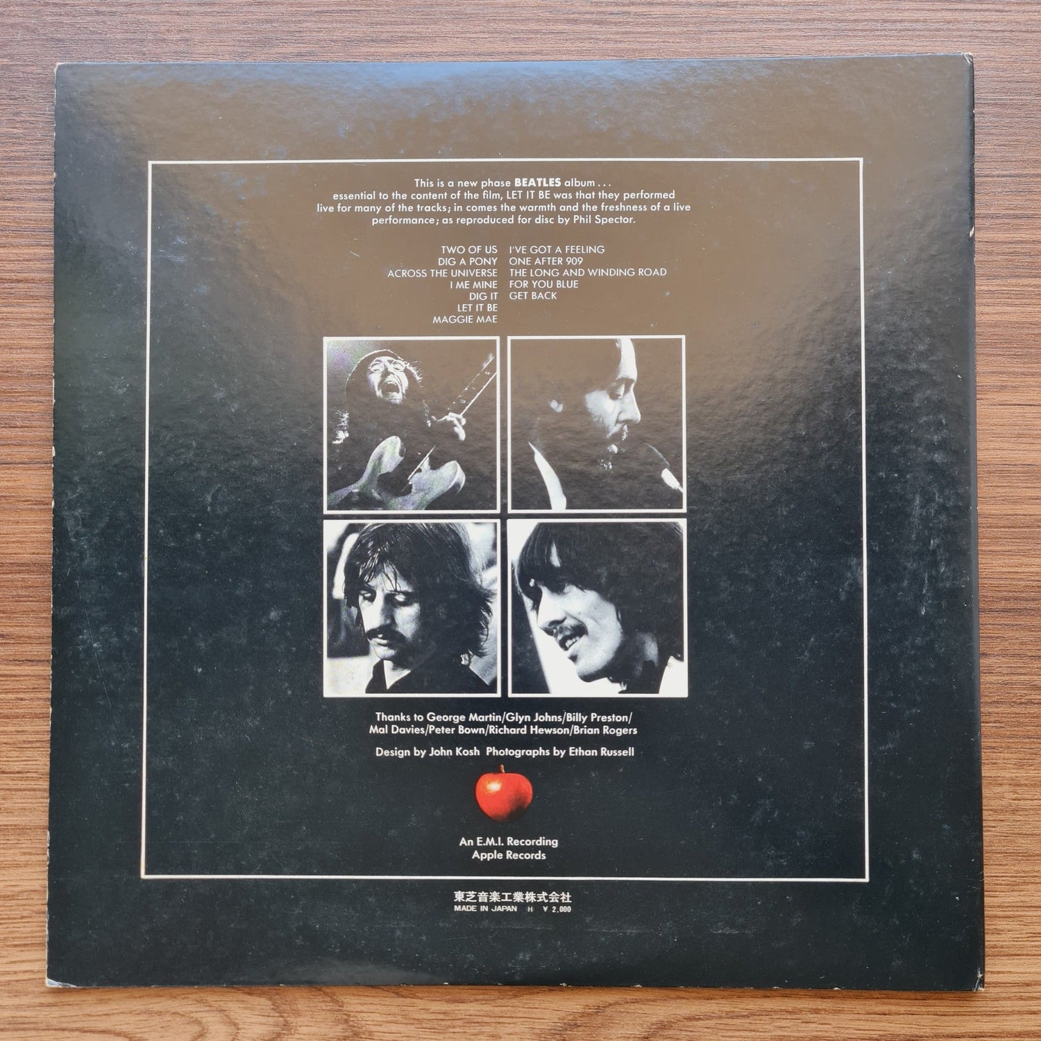 The Beatles – Let It Be Only Japan Vinyl