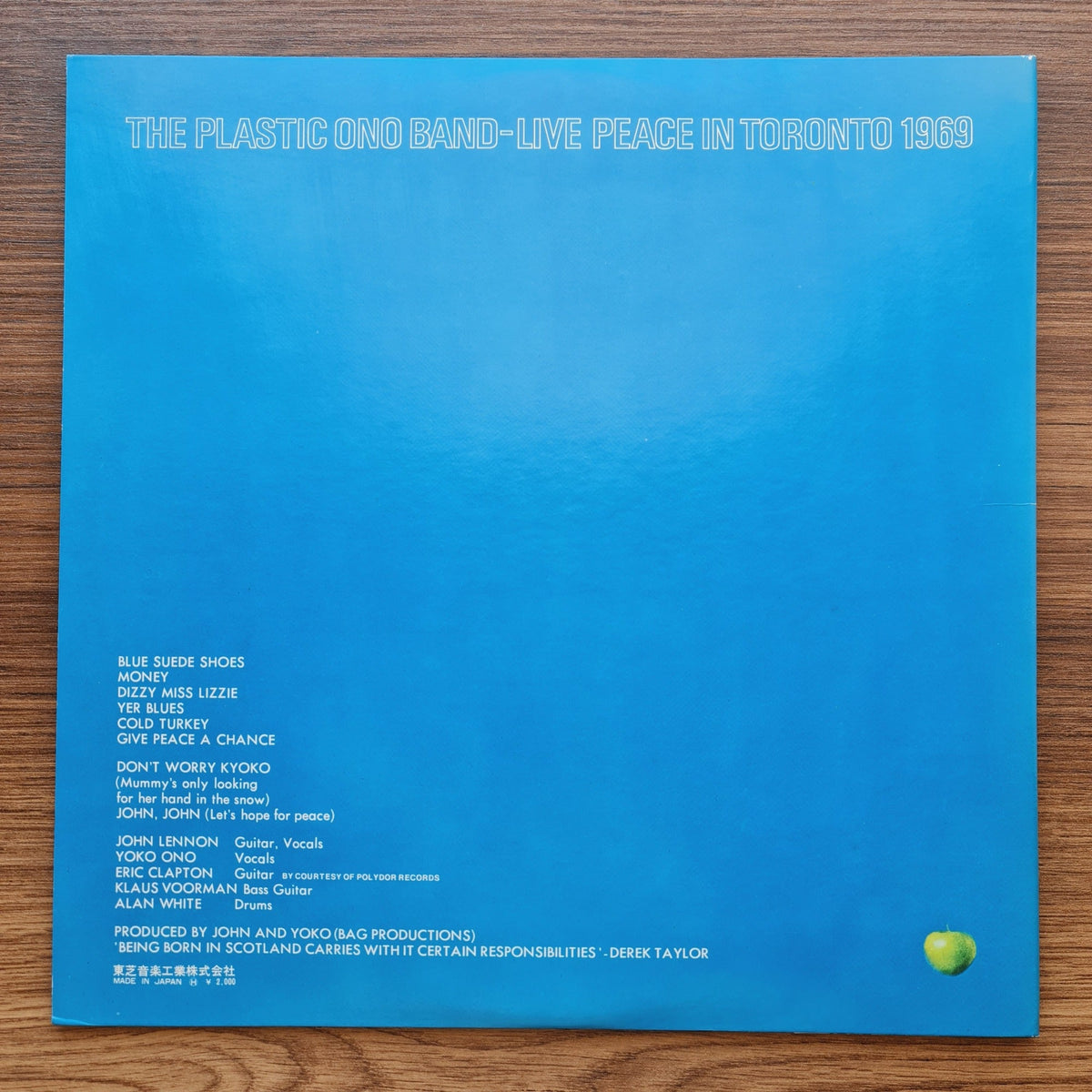 The Plastic Ono Band – Live Peace In Toronto 1969 Only Japan Vinyl