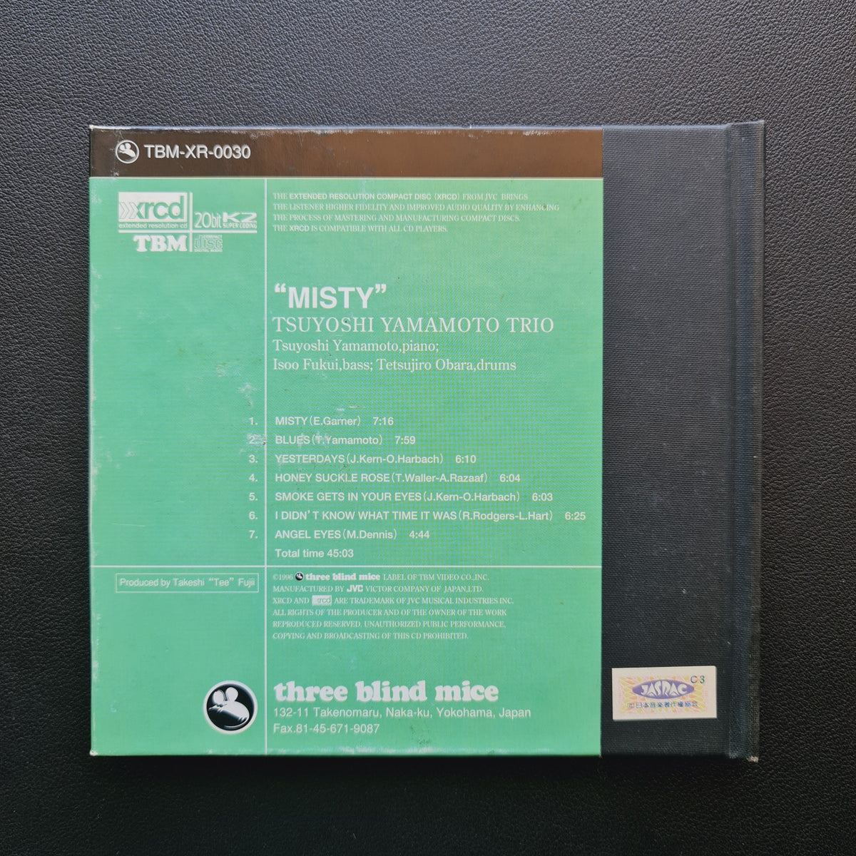 Yamamoto Tsuyoshi Trio – Misty (XRCD) Japan Vinyl