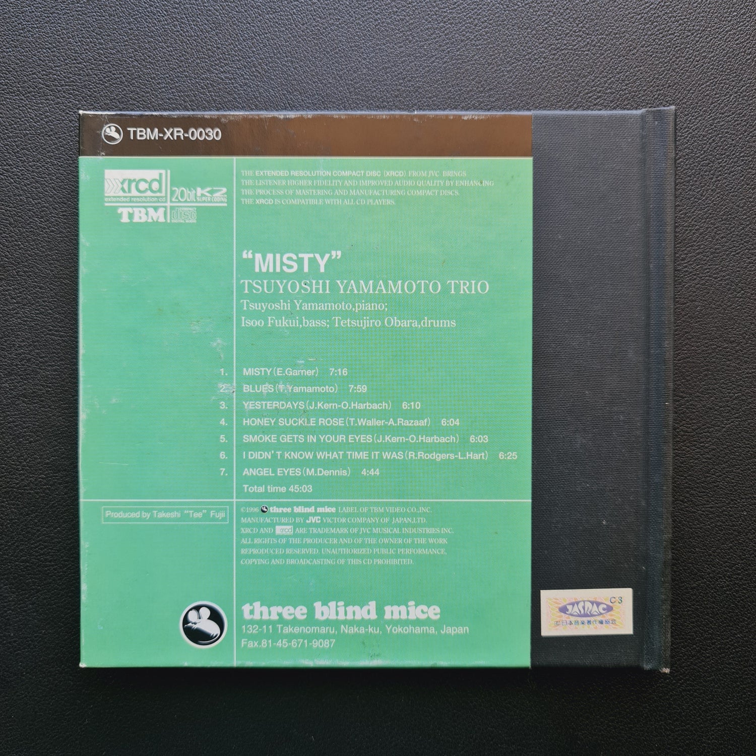 Yamamoto Tsuyoshi Trio – Misty (XRCD) Japan Vinyl