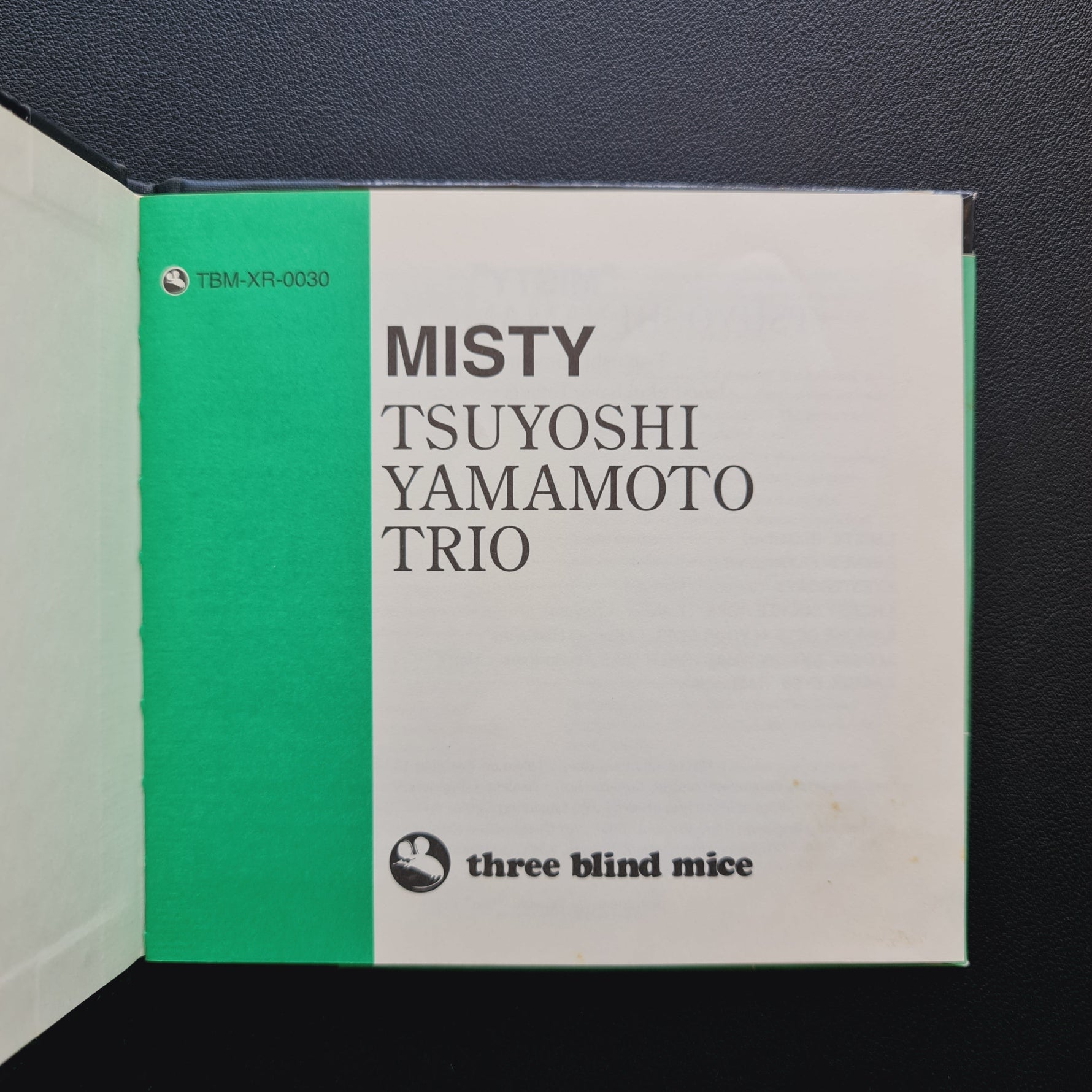 Yamamoto Tsuyoshi Trio – Misty (XRCD) Japan Vinyl